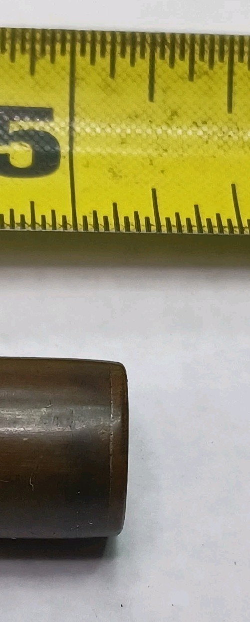 Antique Brass Container With Small Brass / Copper Pry-Bar, No Maker's Mark