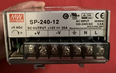 Dc Power Supply Mean Well SP-240-12 Ac To Single Output 12V 20 Amp 240W oz