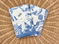 NEW Serena Lily Sicily Euro Pillow Shams Set of 2 -French Blue