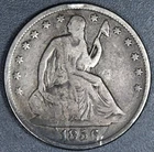 1856-O 50C SEATED LIBERTY SILVER HALF  KM# A68 Grade:  VG+/F A6625