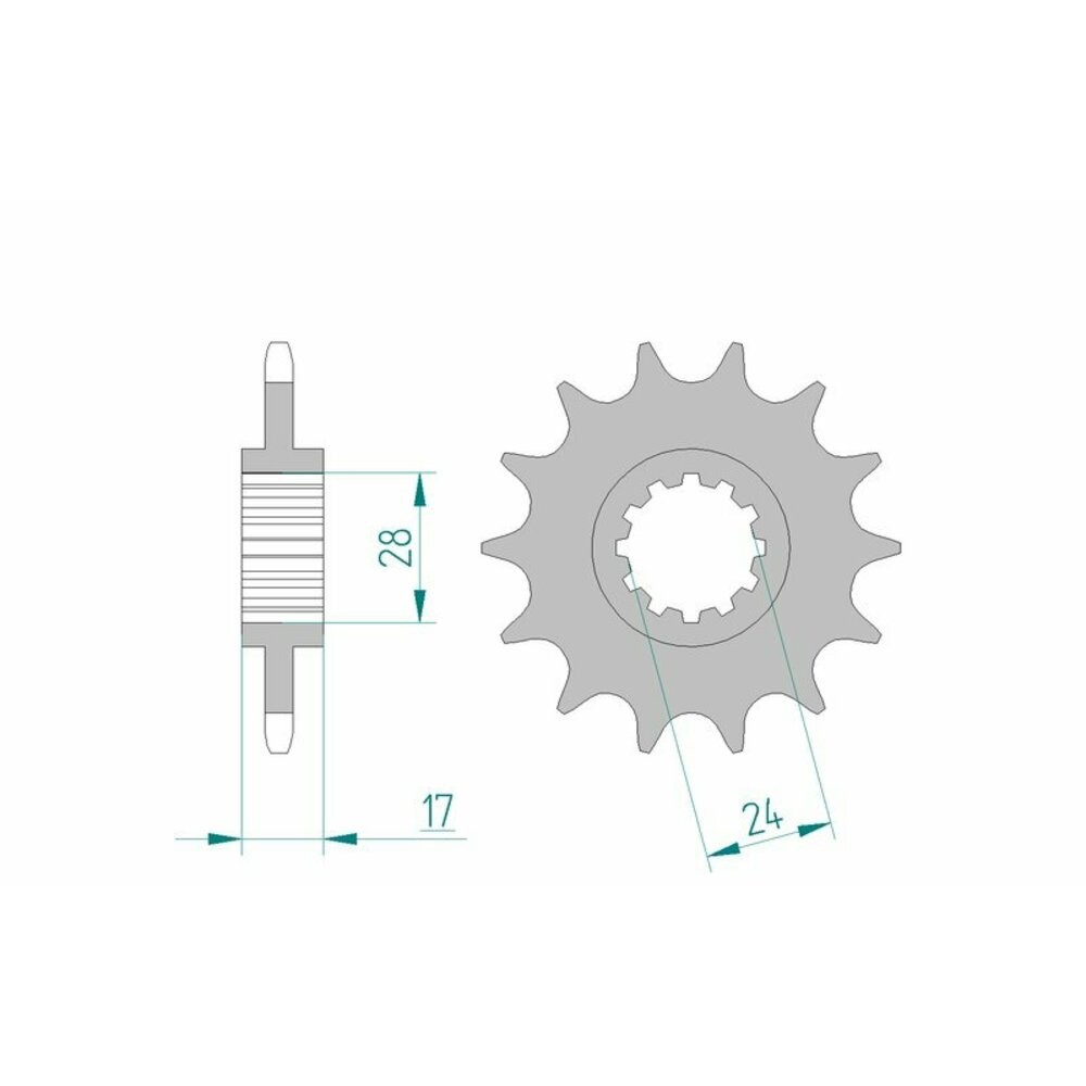 Free Shipping Piñon Afam Standard Steel 20516-Step 520 For Motorcycle Parts