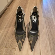 Diesel Women 6.5US Camouflage Pointed Toe High Heels  Luxury Classic Stylish ITA