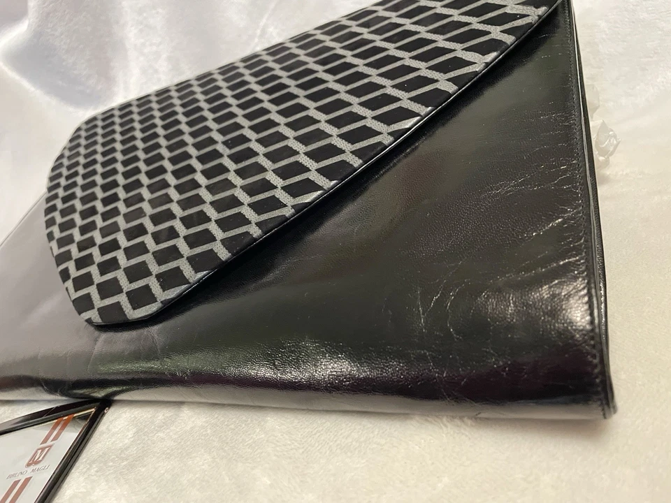 Bolso de Hombro Convertible Vintage Bruno Magli Gamuza Cuero Hecho en Italia Foto 4 de 4