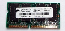 128 MB 144 pin SO-DIMM PC-133 SD-RAM CL3 'Micron MT8LSDT1664HG-133B3'