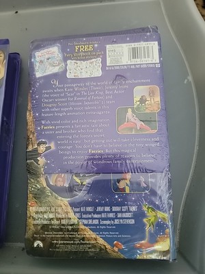 Faeries - Rare Purple Clamshell Case (VHS, 2000) Kate Winslet