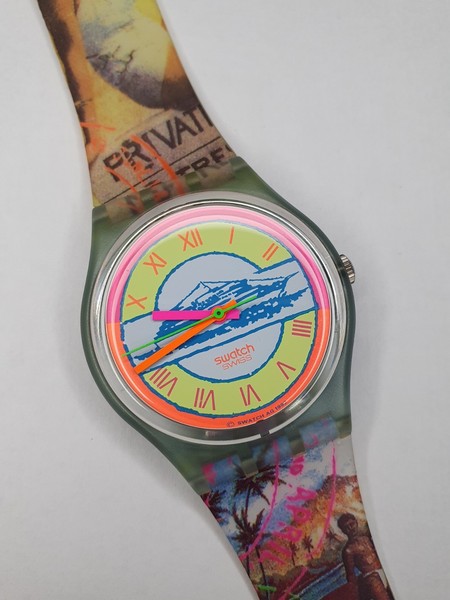 Swatch Postkarte GN127 - funktioniert - 34 mm