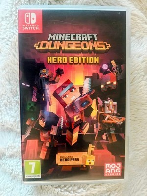 Minecraft Dungeons (Nintendo Switch game, 2020) Hero Edition