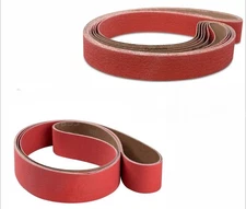 SATC 18PCS 2x42in Ceramic Sanding Grinding Belt P36-120 for Metal/Wood Polishing