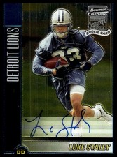 2002 Bowman Chrome / Luke Staley ROOKIE ON-CARD AUTO. rookie card picture