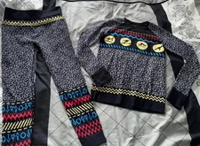 Ladies Size L Sweaty Betty Thermal Base Layer Set Leggings And Top Ski Snow Vgc