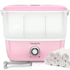 5L Pink Hot Towel Warmer Steamer Holds 16 Small Towels