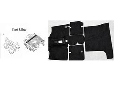 Suzuki Samurai Complete Felt Carpet Set 1985-1995 Black -swb -left Hand Drive