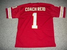 COACH ANDY REID Unsigned Custom Kansas City Red Sewn Football Jersey Sizes S-3XL
