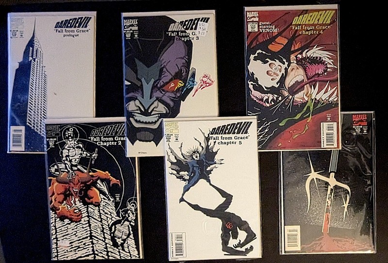 Daredevil Fall From Grace Comic Book Lot - Elektra - Nightmare - Marvel Comics