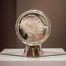 Silver 1 Troy oz Round Indian Head Buffalo Proof  Fine Silver .999 105.26 per troy oz