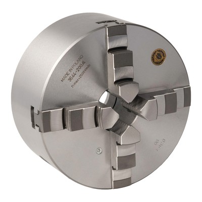 Optimum BISON Vierbacken-Drehfutter Guss Camlock, zentrisch spannend Ø 200 mm DI