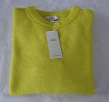 BNWT - M&S MARKS & SPENCER LEMON SOFT FEEL ALPACA JUMPER SIZE S UK SIZE 8-10