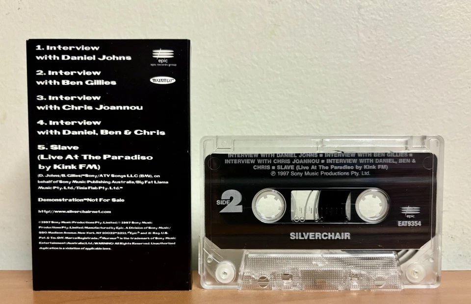 Silverchair 1997 US Promo Alr Rock Grunge Cassette Tape Freak Speak Epic - RARE! - Image 4 of 4