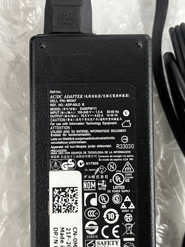 Lot of 10x Genuine Dell 90W AC Power Laptop Adapter w/ Big Barrel - Picture 3 of 4