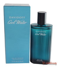 Cool Water By Davidoff 4.2oz/125ml Edt Spray For Men New In Open Box