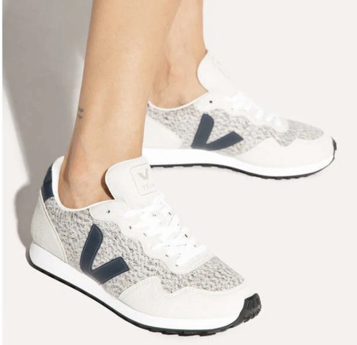 Veja Women s SDU Rec Flannel Sneaker in White Nautico Snow Shoes