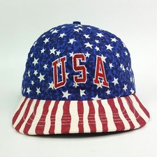 American Flag 9/11 USA Made Snapback Hat Base...