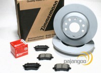 Zimmermann Bremsscheiben 282 Mm BremsbeläGe Hinten FüR VW Golf 6 VI GTI