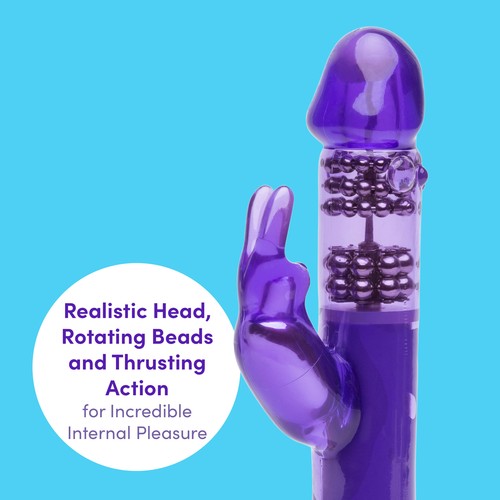 Lovehoney Thrusting Rabbit Vibrating Sex Toy G-Spot & Clit Vibrator Waterproof - Picture 3 of 7