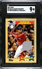2022 Topps Xander Bogaerts 1987 Topps Decision All-Star Relic SGC 9 MINT