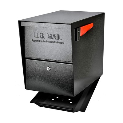 Mail Boss 7206 Package Master Curbside Locking Security Mailbox | Black,Medium