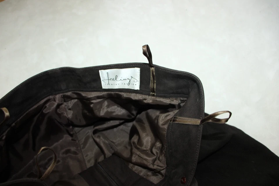 FEELINGS DAMEN 7/8 LEDER HOSE EHER GR 40 M 97CM LEDERHOSE TRACHT - Bild 3 von 4