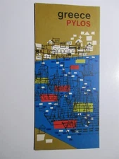 1963 Vintage 1960s Pylos Greece Travel Brochure Pamphlet