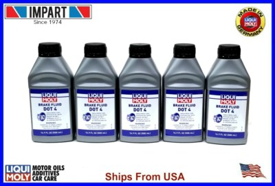 Liqui Moly DOT 4 Brake Fluid (5) 16.9oz 500mL Bottles  LM20154