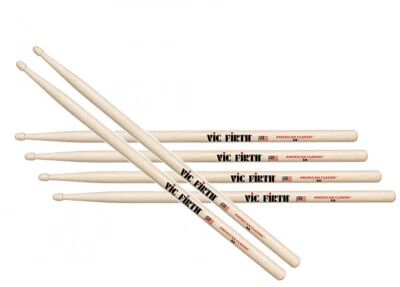 Vic Firth 5A Drum Sticks USA Hickory VF-5A Three Pair Offer