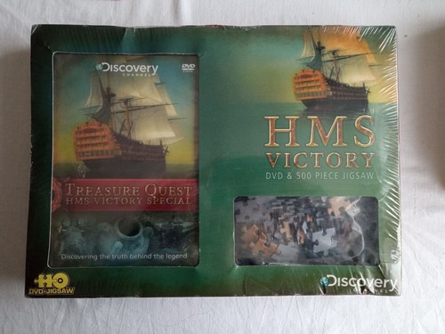 HMS Victory 500 piece jigsaw puzzle with Treasure Quest Discovery Channel DVD
