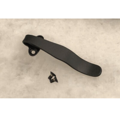 Flat Black Titanium Deep Carry Pocket Clip For Pro Tech TR3 TR4 Folding Knife