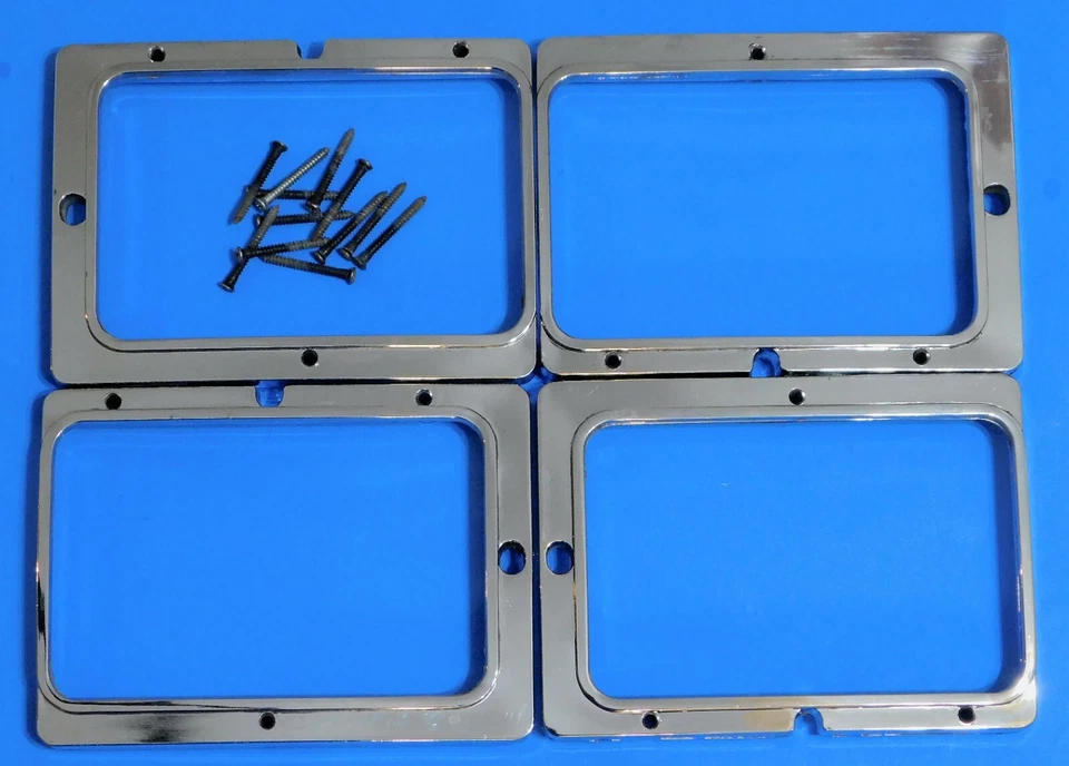 1981 1982 1983 Chrysler Imperial OEM фары хромированный ободок - набор из 4 - Изображение 2 из 4