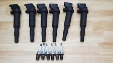 Used 10k Miles 6 AA Ignition Coil + 6 NGK Spark Plug BMW 1 3 5 6 7 x3 x5 6 z3 z4