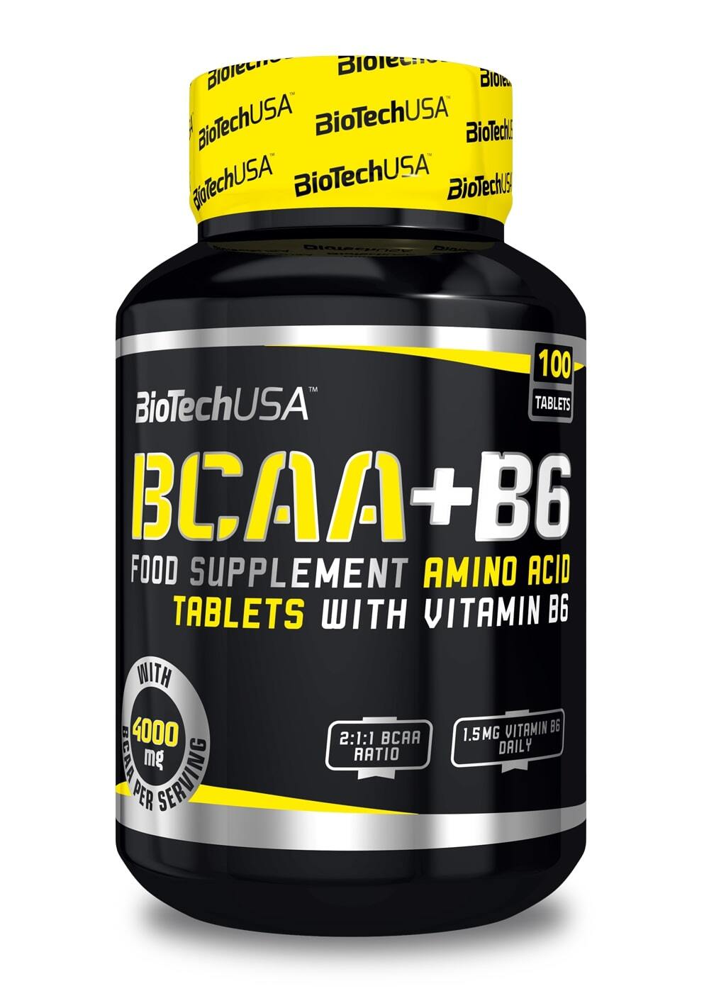BioTechUSA BCAA+ B6 Amino Acid 1.5mg Vitamin B6 Gluten Free 4000mg | 100 Tablets