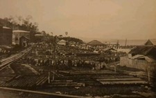 Indonesia Balik Papan? Oil Refinery Dutch East Indies Vintage Postcard B8