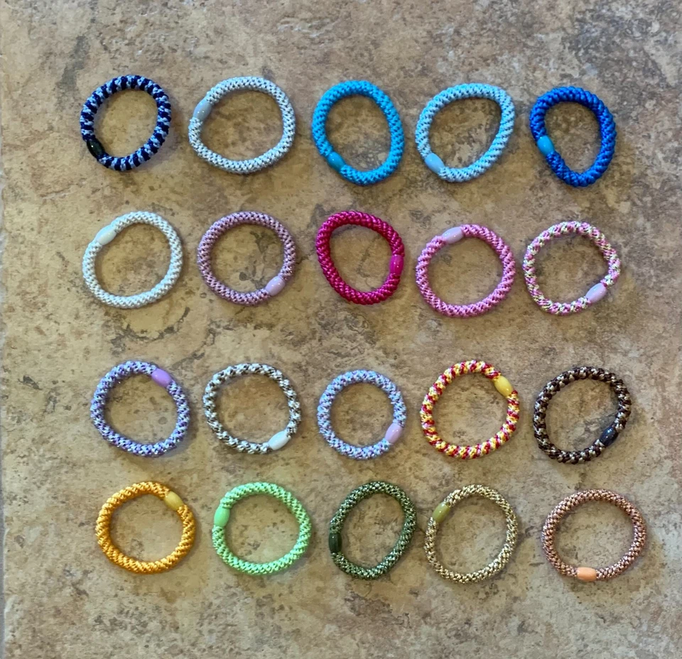 NUEVO - Juego de 20 soportes elásticos para cola de caballo L. Erickson Grab & Go Foto 2 de 2