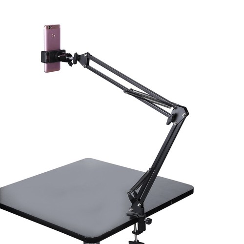 Universal Desktop Holder Bed Long Arm Lazy Stand Mount for Mobile Phone - Photo 8 sur 10