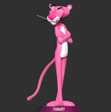 UNPAINTED Pink Panther 3d Printed Model Kit