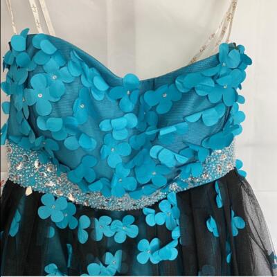 jasmine homecoming dress Tight Short Homecoming & Cocktail Dresses with Appliques, Blue / 14 main image 1