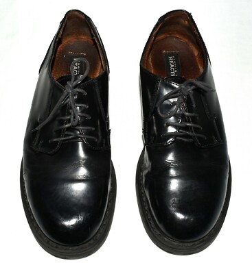 Kenneth Cole Reaction Black Shiny Leather Mens Oxfords Shoes  display picture 1