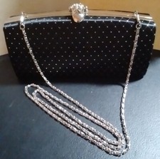 Evening Black Metal Clutch