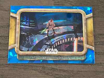 2024 Topps Star Wars Phantom Menace Sapphire The Sith Apprentice Defeated! #91