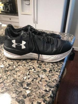 under armour black volleyball shoes