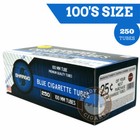 Shargio Blue 100’s Cigarette Filter Tubes Light Flavor 4 Boxes 250 Count 20mm
