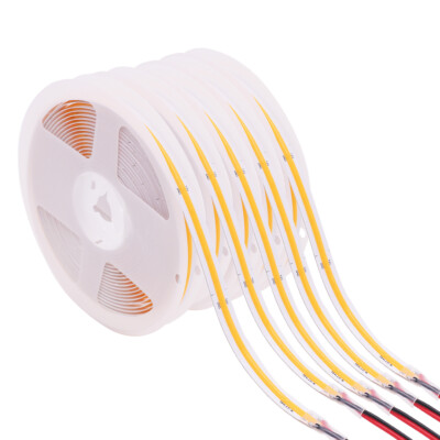 DC12/24V 312LED/m COB Led Strip Light High Density 5-10M LED Tape & Pwoer supply
